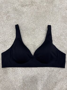 Seamless Lingerie Second Skin Lift Plunge Bra XXL Black Wireless NWOT